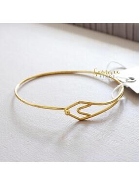 & Other Stories Gold Bangle Bracelet